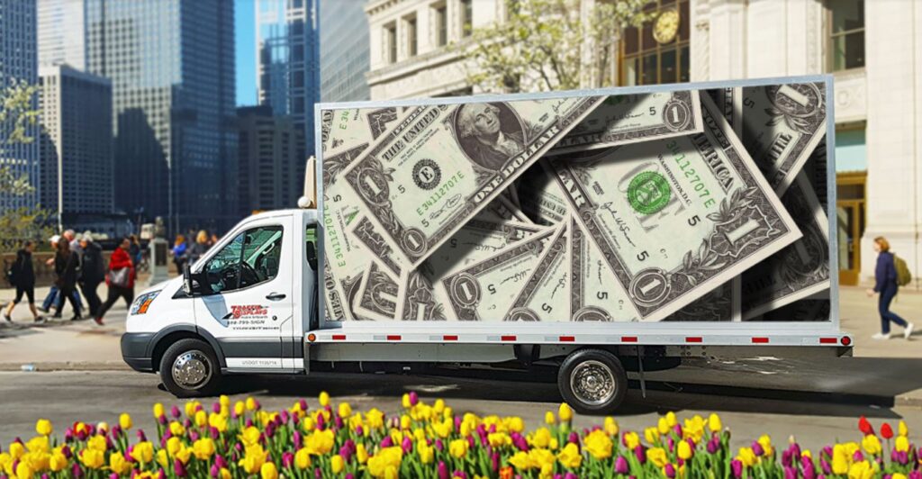 Truck with Money